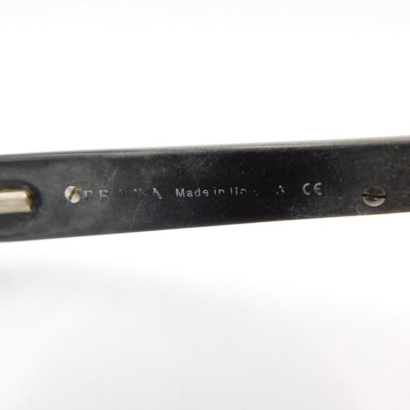 Prada Rx Eyeglasses | Black with Silver Tone Flourishes on Frames | Fair Cond - Picture 8 of 12